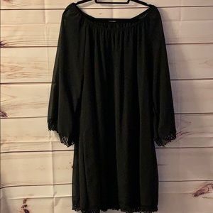 L&B off the shoulder lace trimmed dress NWT